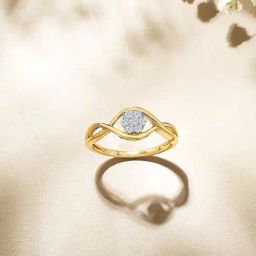 P.N.Gadgil Jewellers Floral Yellow Gold & Diamond Ring For Women-image-23