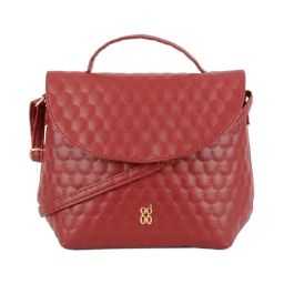Baggit Red Quilted Small Satchel Handbag-picture-43