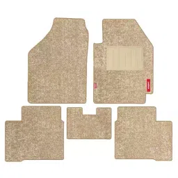 Elegant Miami Polypropylene Beige Carpet Car Mat Compatible With HyundaiSantro 2018 Onwards-image-85