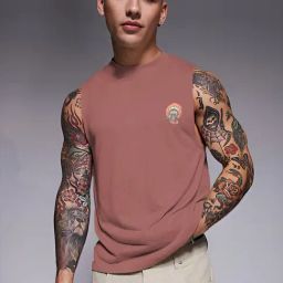 Rigo Mauve Blended Printed Vest-image-8