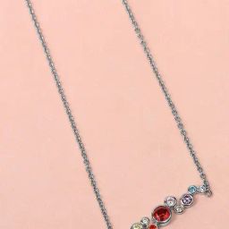 Mia by Tanishq Vivid Harmony Silver Necklace for Women-image-33