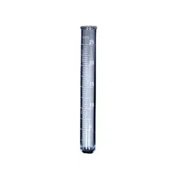 RELIGLAS 75 ml Amber Graduated Round Bottom Test Tubes With Rim, 02.179.45 (Pack of 10)-48
