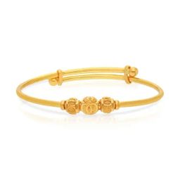 Malabar Gold and Diamonds 22k BIS Hallmark Yellow Gold Kada Bangle for Kids-picture-20
