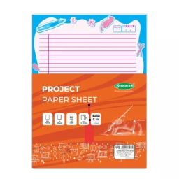 Sundaram Ruled Project Paper 50 Sheets 21.7 x 28.8 cm Assorted, PP-4-image-34