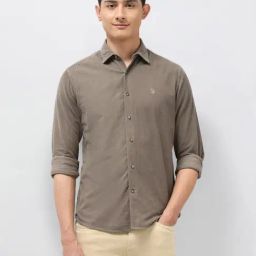 U.S. Polo Assn. Denim Co. Grey Cotton Regular Fit Shirt-picture-5
