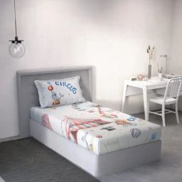 DDECOR Live beautiful Red Cotton Graphic 145 TC Single Flat Bedsheet with 1 Pillow Cover-image-69