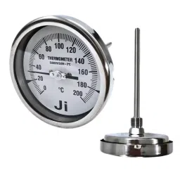 Japsin Instrumentation Bimetal Dial Thermometer Temperature Gauge 0 to 200°C Range 100 mm (4 inch) Dial Size, JIPL-BMT-100MM-9-12
