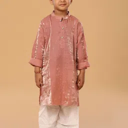 The Mini Trunk Boys Embellished Beads and Stones Regular Kurta Set-13