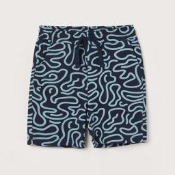 Fame Forever By Lifestyle Navy Cotton Regular Fit Printed Shorts-image-52