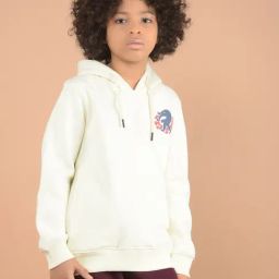 Crimsoune Club Boys White Graphic Sweatshirt-image-86