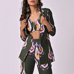 The Missy Co. Green Printed Blazer-picture-22