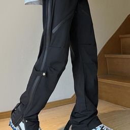 KPOP Men Original Regular Fit Solid Trousers-picture-46