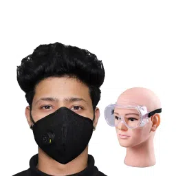 ORILEY GC-001999 Universal Plastic Goggle with Disposable Face Mask Black (Pack Of 5)-image-94