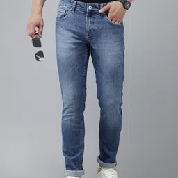 SPYKAR Men Slim Fit Low-Rise Heavy Fade Stretchable Jeans-picture-36