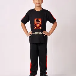 FITIN OUTFIT Boys Printed Short Sleeves T-shirt With Joggers-image-6