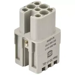 Harting Heavy Duty Connector Inserts / Modules RECTANGULAR INSERT, POWER, RECEPTACLE, 7+PE, 09210072732.-26