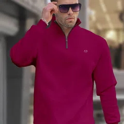 Triptee Men High Neck Full Sleeve Sweatshirt-picture-22