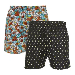 XYXX Multicolor Printed Cotton Boxers (Pack Of 2)-image-63