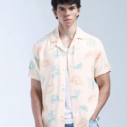 Flying Machine Men Classic Opaque Printed Casual Shirt-image-84