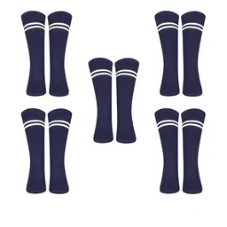 MUKHAKSH Navy Blue Cotton Socks-picture-24