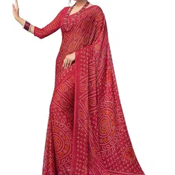 THE FASHION ATTIRE Geometric Printed Bandhani Saree-picture-25