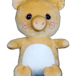 GOLDENHUB TOYS Cute Beige Sitting Pig Soft Toy, 30 cm Toys for Kids-15