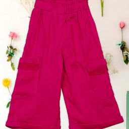 Saka Designs By Sapna Floral Embroidered Pant - Pink-image-72