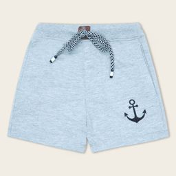 Nino Togs Cotton Anchor Printed Shorts - Grey-image-36
