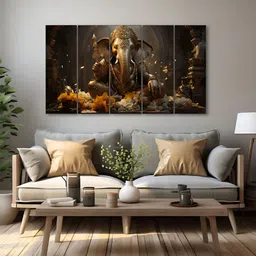 The Castle Decor Multicoloured 1 Piece Wood Other Wall Paintings-image-33