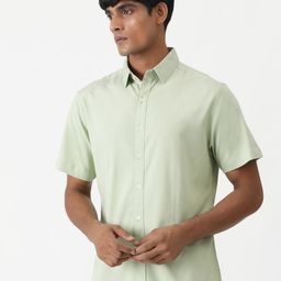 Greenfibre Men Slim Fit Opaque Casual Shirt-picture-12