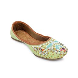 Sangria Women Embellished Mojaris-56