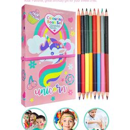 FunBlast Coloring Book with 8 Double Sided Pencil ColorsBook Color and Design May Vary image 4