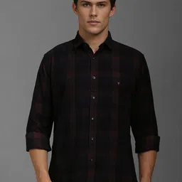 Louis Philippe Sport Men Slim Fit Opaque Checked Casual Shirt-image-62