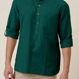 Fifth U Men Green Kurta-22