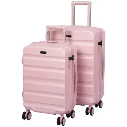 Romeing Venice Pink Polycarbonate Hard Cabin Trolley Set of 2 - (55 & 65 cms)-14