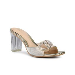 Inc 5 Women Party Block Mules with Bows-54