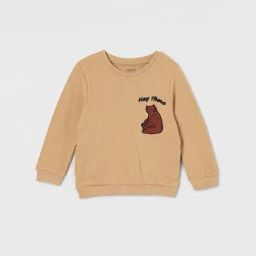 Juniors by Lifestyle Kids Beige Patch Regular Fit Sweatshirt-picture-4