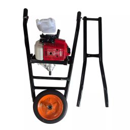 Greenleaf 63CC Trolley Type Red & Black Earth Auger with Single Wheel & 304.8 mm (12 Inch) Drill-27