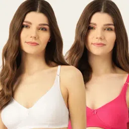 Lady Lyka Multicolor Non Wired Non Padded T-Shirt Bra (Pack Of 2)-image-66