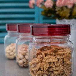 Goodhomes Transparent Glass Storage Jars (800 ml) - Set of 3-image-18