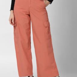 Forever 21 Coral Relaxed Fit Trousers-picture-46
