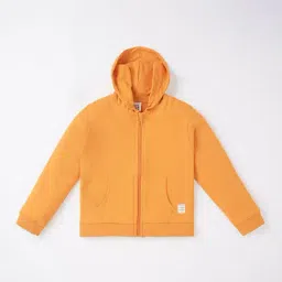 Ed-a-Mamma Kids Orange Cotton Regular Fit Full Sleeves Jacket-picture-19