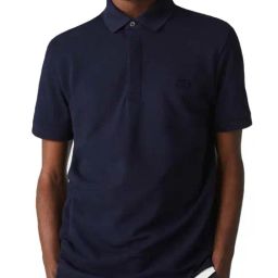 Lacoste Blue Cotton Regular Fit Polo T-Shirts-image-36