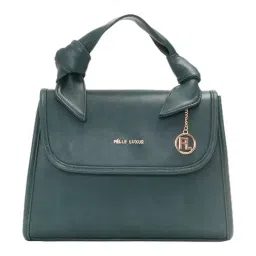 PELLE LUXUR Green Medium Satchel HandBag-29