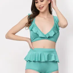Cukoo Green Plain Swimwear-picture-14