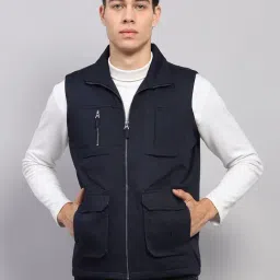 Monte Carlo Navy Blue Regular Fit Jacket-picture-49