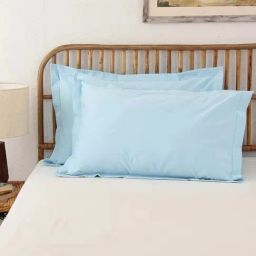 House This Juniper Blue Cotton 600 TC Pillows - Set of 2-21