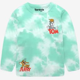 Bonkids Boys Tom & Jerry Printed Cotton T-Shirt-picture-40