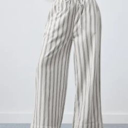 The Souled Store White Cotton Striped Pants-image-55