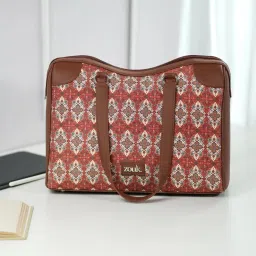 ZOUK Agra Durrie Printed Tote Handbag image 2